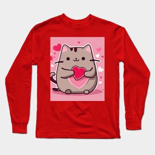 Cute valentine pu-sheen Long Sleeve T-Shirt